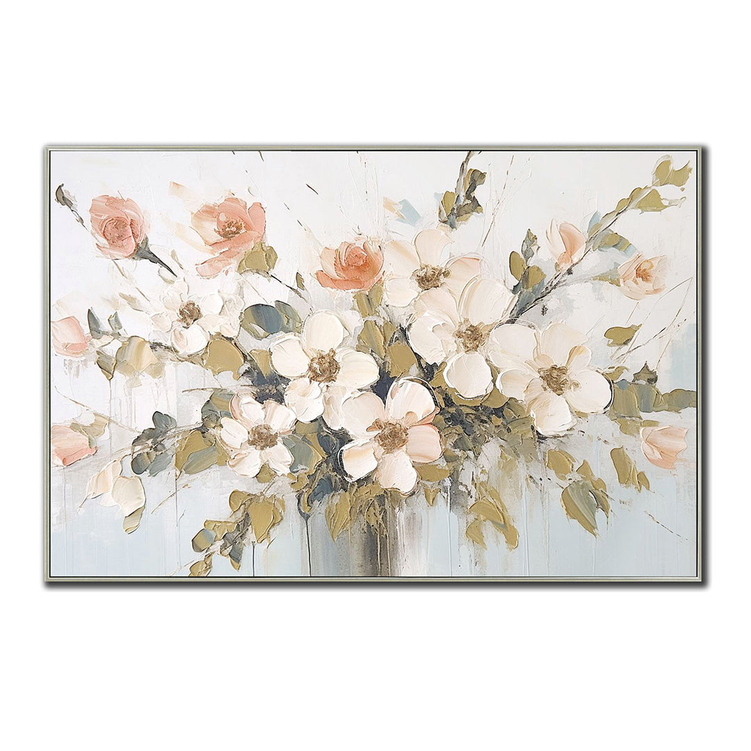 Blossoming Elegance - Floral Home Decor for Living Room, Bedroom & Wedding | Perfect for Spring & Summer Decorations