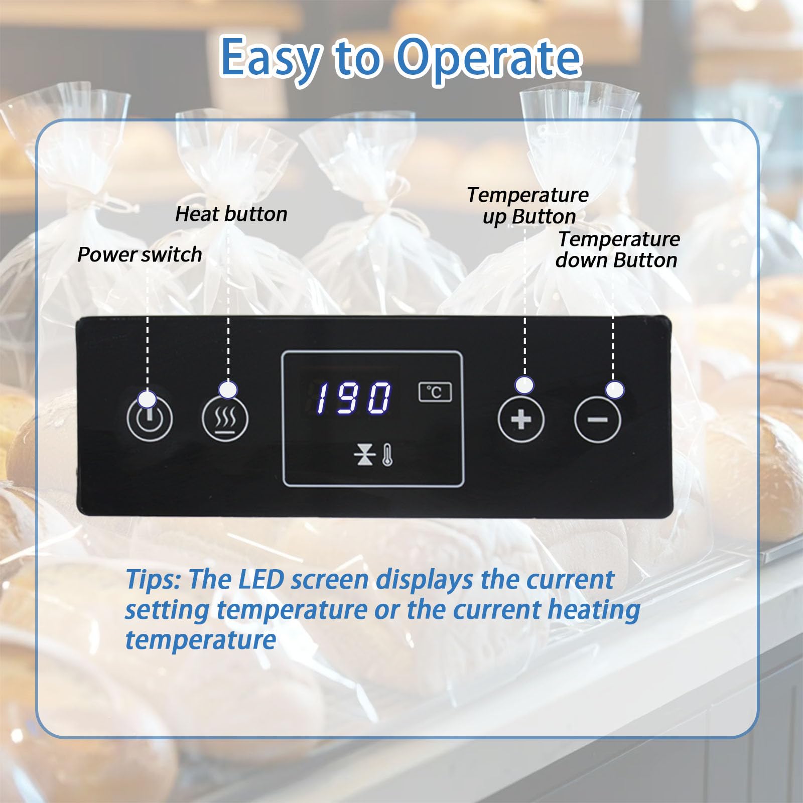 Automatic Heat Sealer Machine with Digital Temperature Control - Continuous Band Sealer for Packaging Bags - Horizontal Desktop Bag Sealer (White) - Ideal for Food, Medical & Retail Packaging