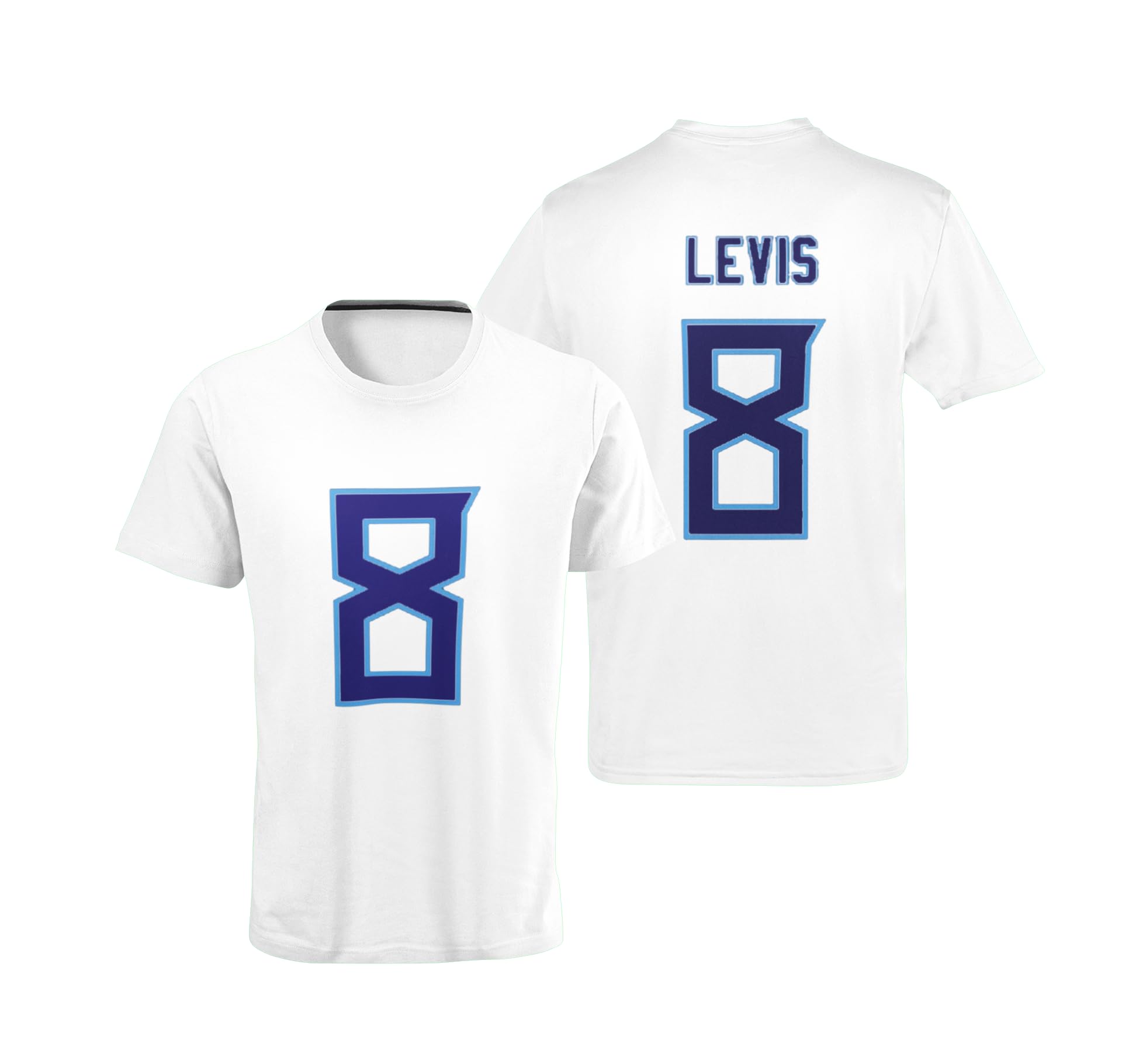 Will Levis #8 Tennessee Volunteers Football Jersey - 100% Cotton Replica T-Shirt for Fans, Game Day & Tailgating