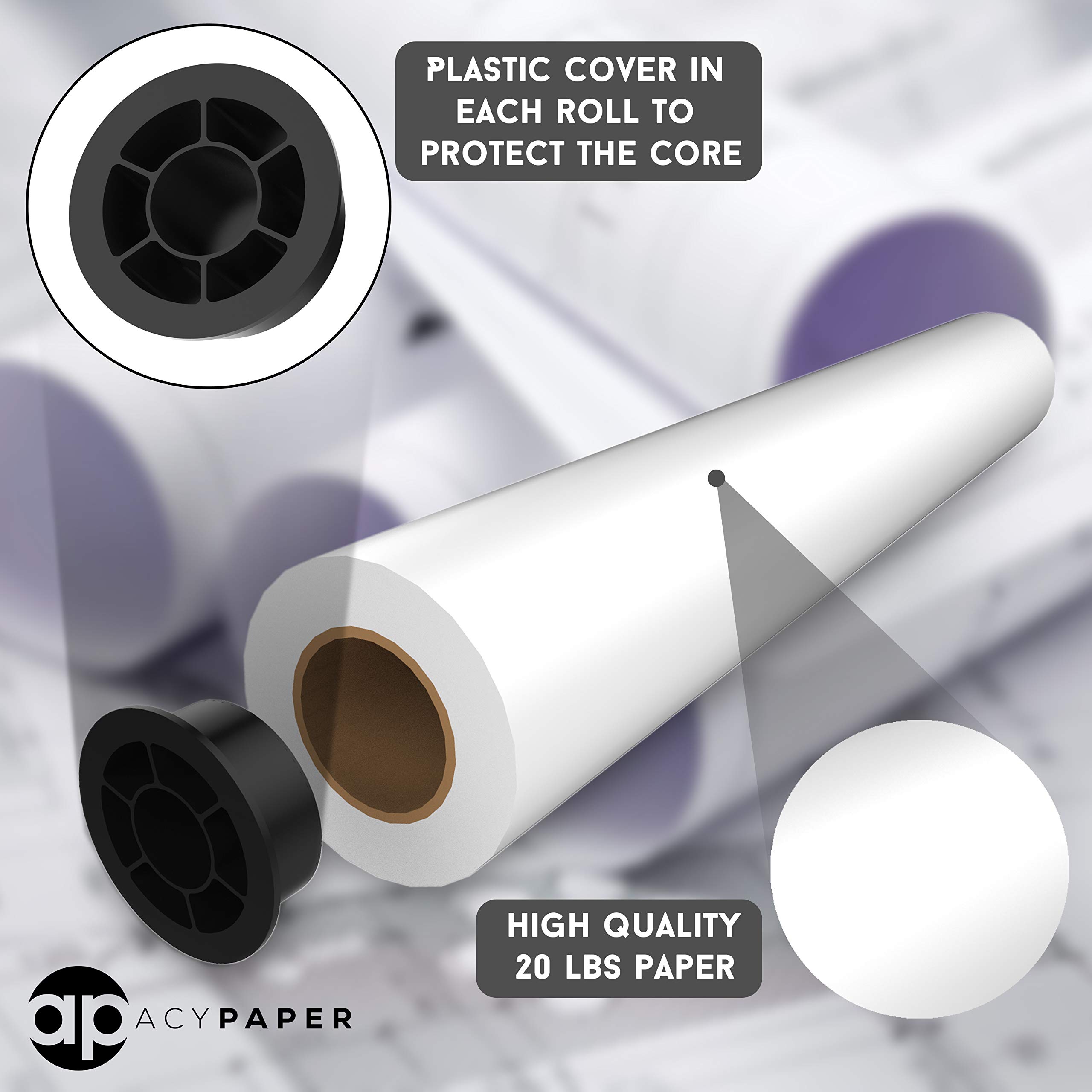ACYPAPER Plotter Paper Rolls 36