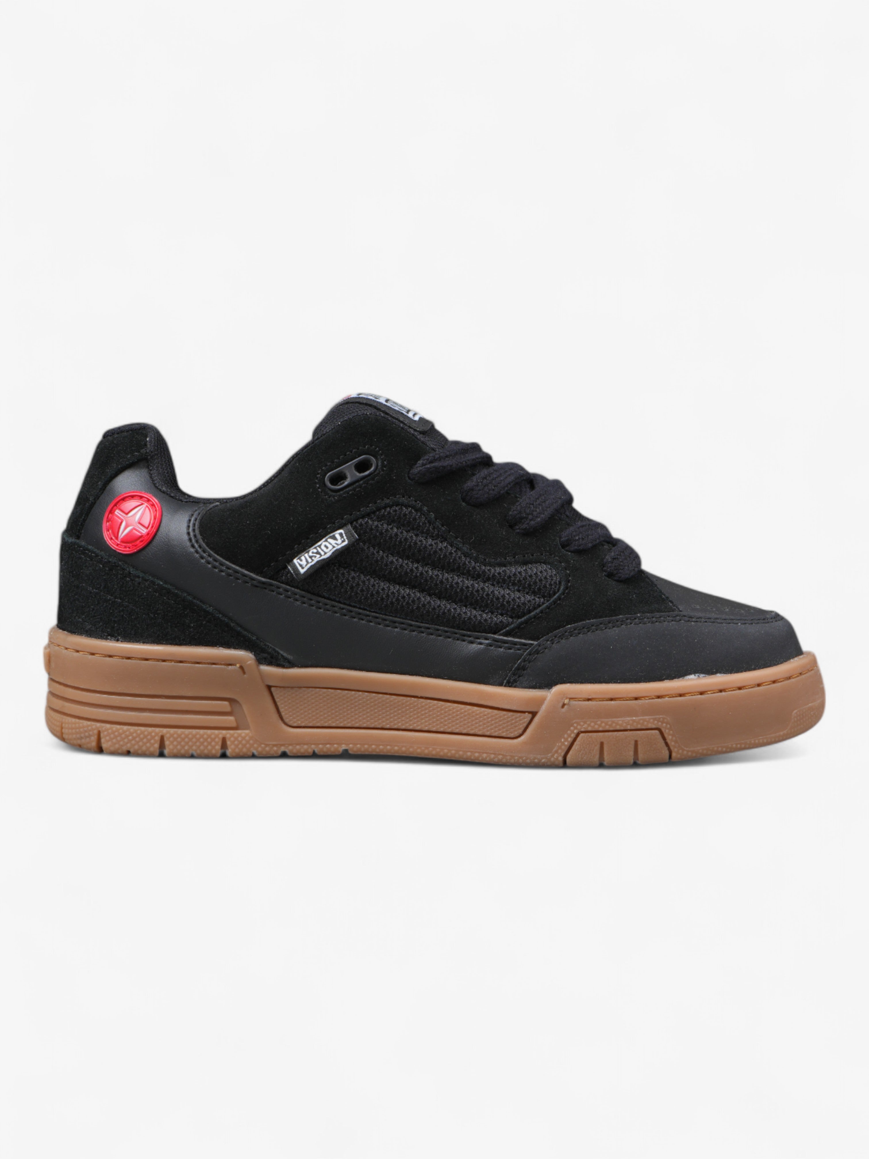 Vision Street Wear Saavy Skate Shoes - Black & Brown Sneakers for Men & Women | Comfortable & Durable for Skateboarding, Casual Wear & Street Fashion