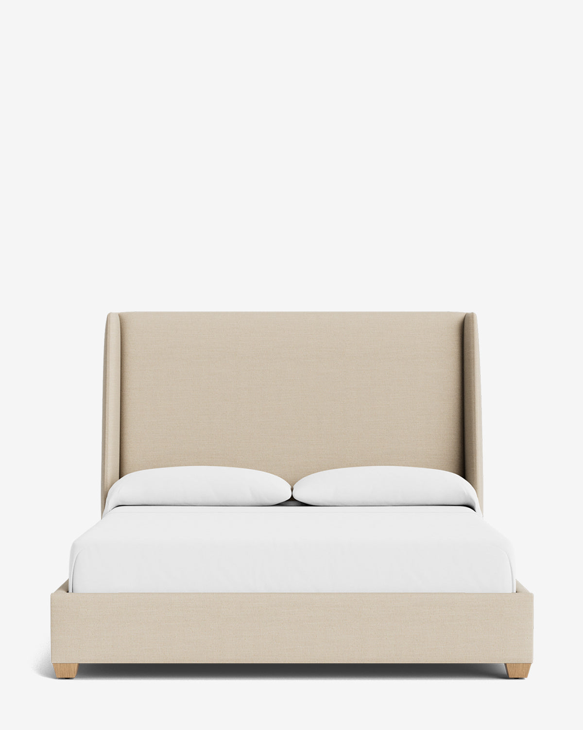 Walt Bed Tall Headboard - Queen Size Upholstered Bed Frame with Adjustable Height - Perfect for Modern Bedroom Decor & Small Spaces