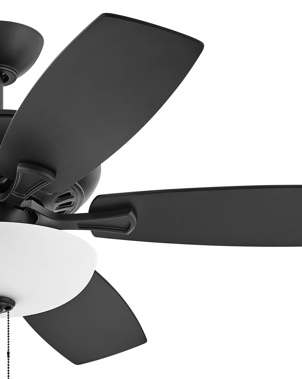 Hinkley 52 Inch Highland LED Ceiling Fan with Light - Matte Black Finish, Reversible Blades for Home Décor | Perfect for Living Room, Bedroom & Indoor Spaces