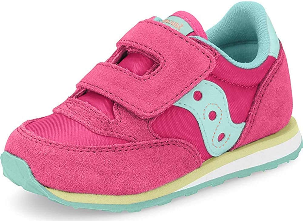 Saucony Unisex Kids Jazz Hook & Loop Sneakers - Lightweight Comfortable Casual Shoes for Boys & Girls - Perfect for School, Play & Everyday Wear