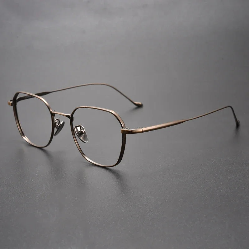 Aror Women's Full Rim Flat Top Square Titanium Eyeglasses Frame 411316 - Lightweight & Durable Eyewear for Work, Reading & Fashion