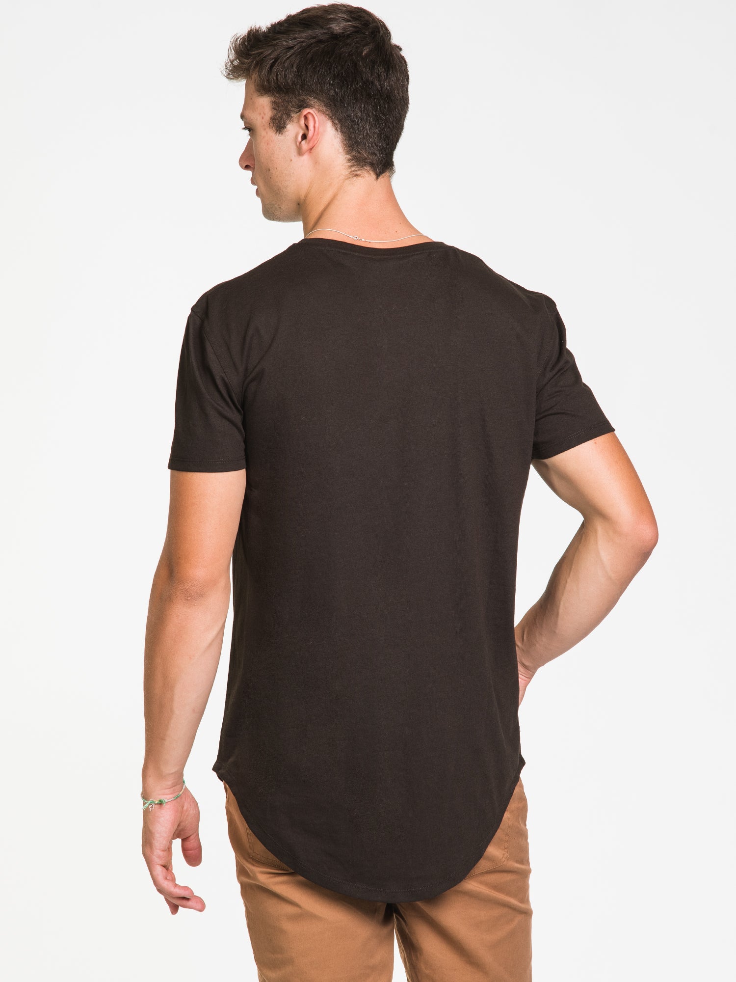 BOATHOUSE LONGLINE TEE - Men's Slim Fit Casual T-Shirt | Soft Cotton Crew Neck Tee for Everyday Wear | Perfect for Streetwear, Gym & Lounge