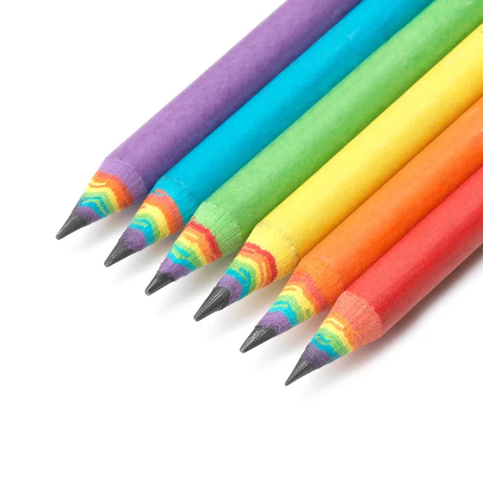 Legami Eco-Friendly Set of 6 HB Pencils - Made from 100% Recycled Paper for School, Office & Art Drawing