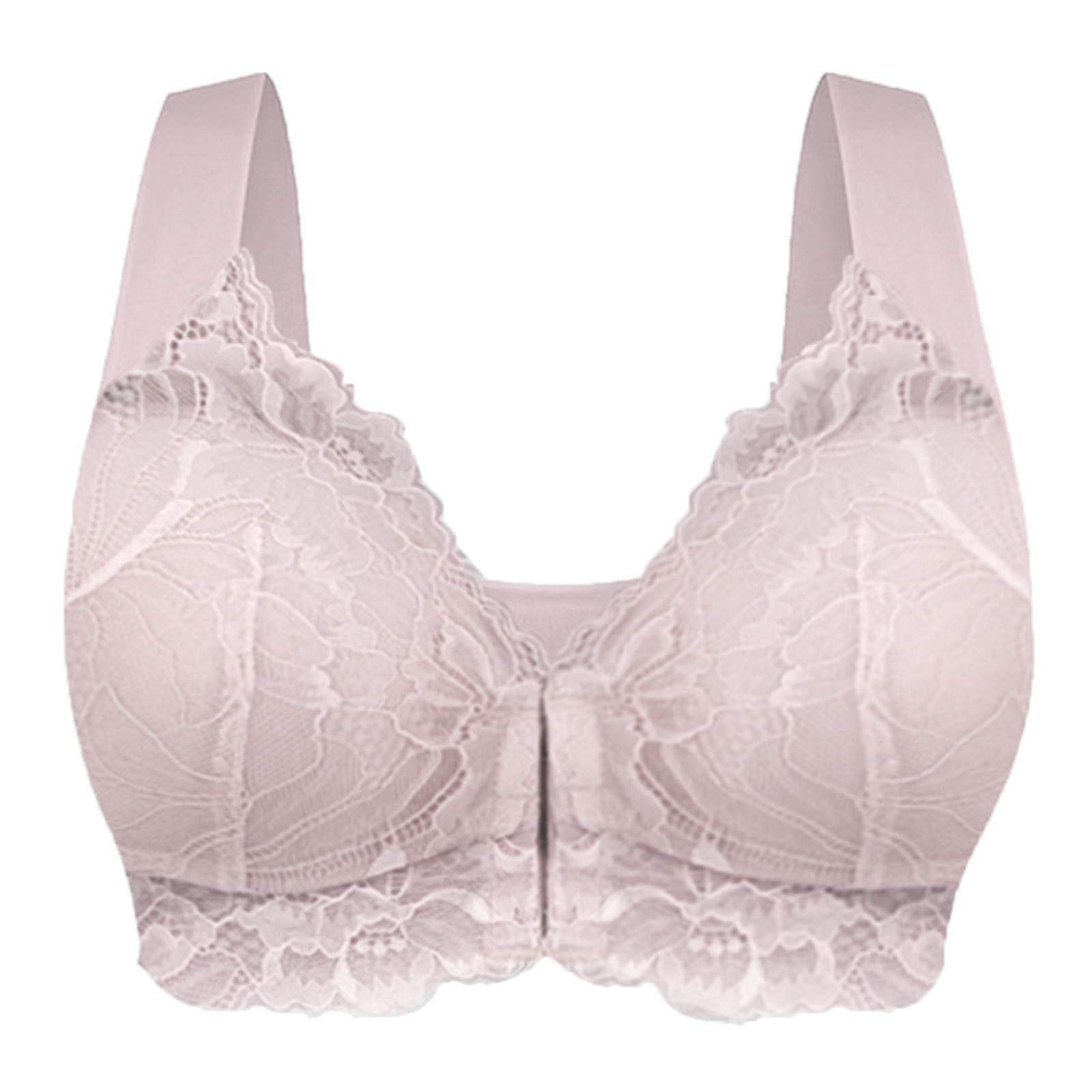 Wireless Front Button Sports Bra for Women - Polyester Gym Bra with Thin Cup, Push Up & Strapless Design - Perfect for Yoga, Running & Low Back Outfits