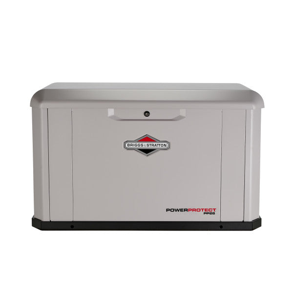 Briggs & Stratton 040679 26kW Standby Generator with Dual 200 Amp Automatic Transfer Switch - LP/NG Compatible for Home Backup Power & Emergency Use