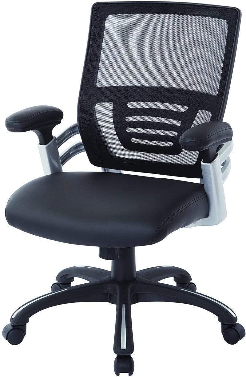 Office Star Work Smart™ Mesh Back Manager’s Chair with Adjustable Height & Lumbar Support [EMH69176] - Ergonomic Office Chair for Home & Business Workspaces