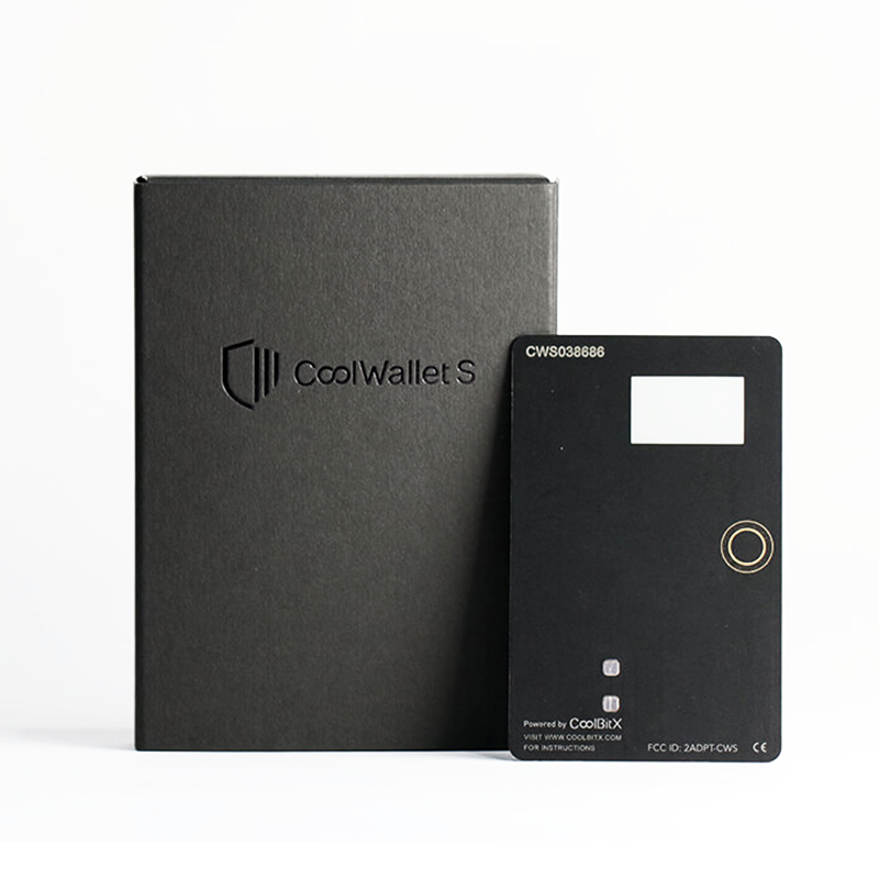 CoolWallet S - Secure Bluetooth Bitcoin & Cryptocurrency Hardware Wallet | Cold Storage for BTC, ETH, XRP | Mobile Crypto Management for Travel & Daily Transactions