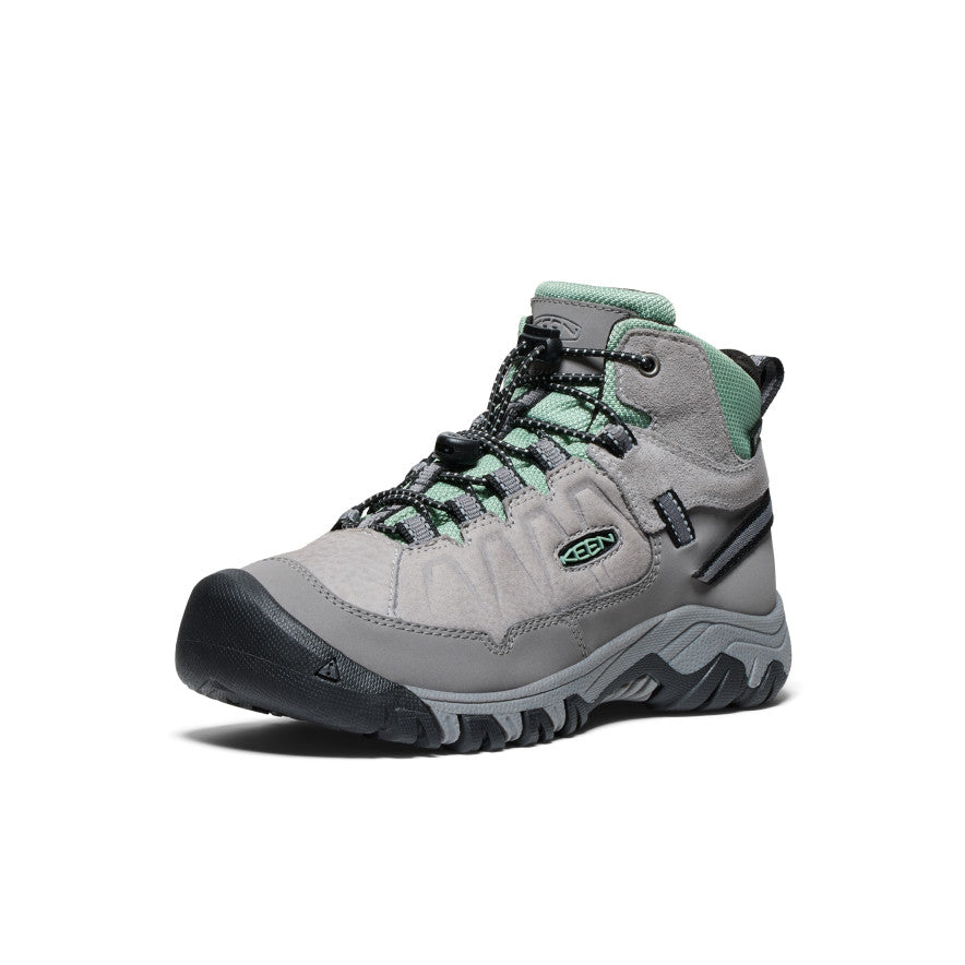 **Big Kids' Targhee IV Waterproof Hiking Boots - Alloy/Granite Green | Durable & Comfortable for Outdoor Adventures, Trail Hiking & Camping**
