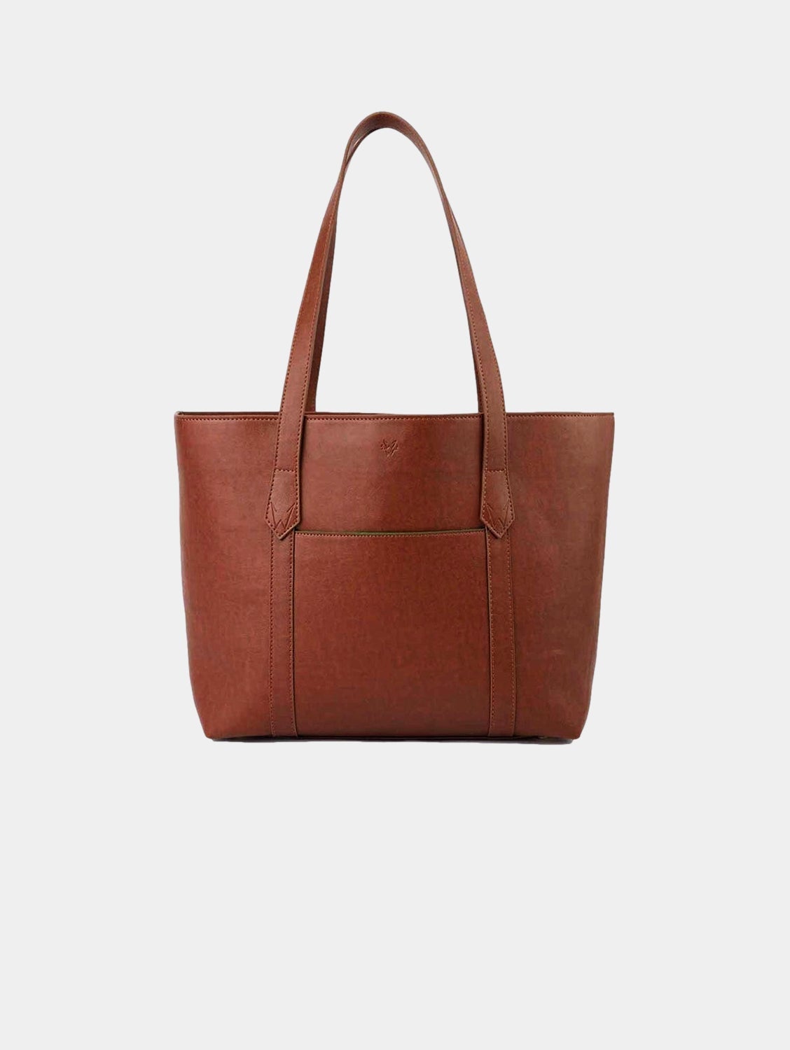 Maddox Vegan Leather Tote Bag for Women - Rust & Emerald Color - Stylish & Durable Handbag for Work, Travel & Everyday Use