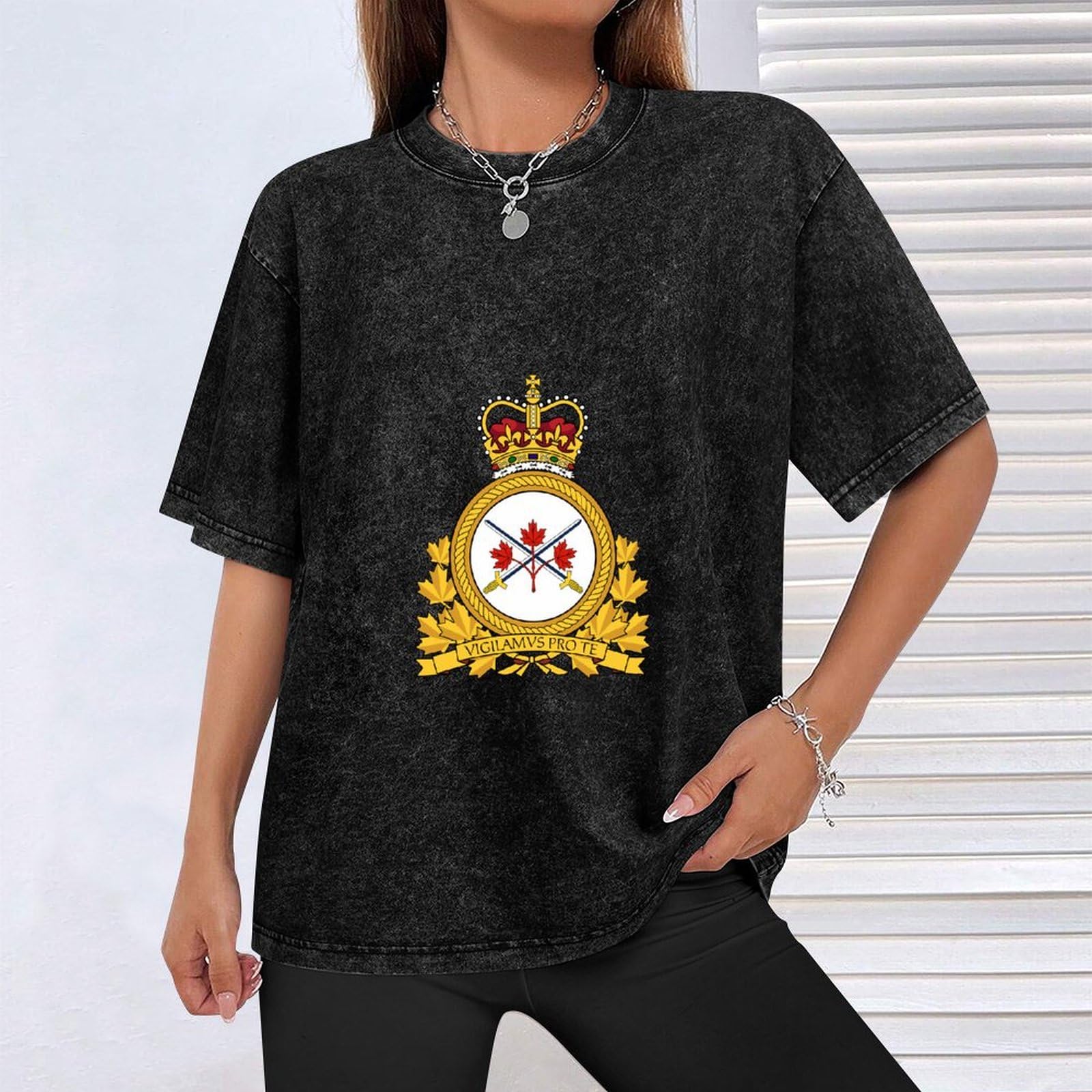 Canadian Army Men & Women's Cotton T-Shirts - Short Sleeve Casual Tees for Summer - Military Inspired Comfort Wear for Outdoor Activities & Everyday Use