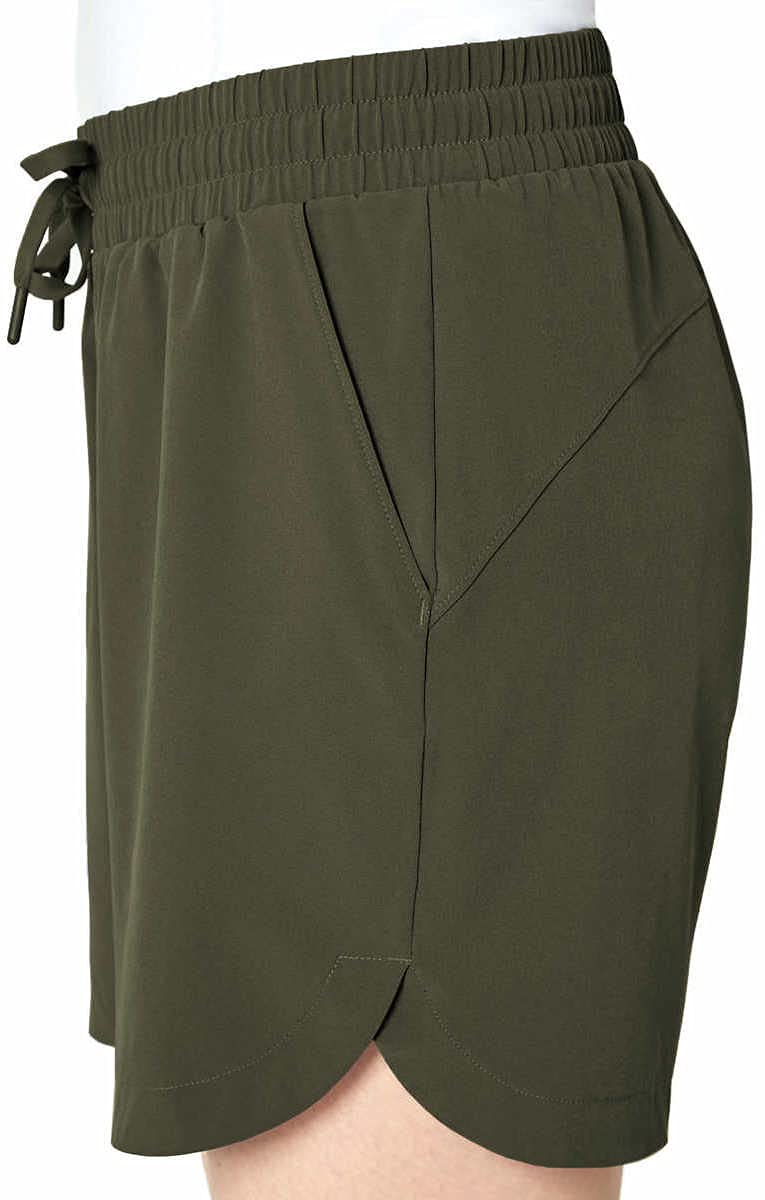 Mondetta Women's Pull-On Stretch Shorts - Comfortable Casual Wear for Running, Yoga & Lounge