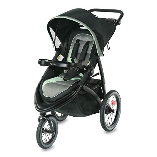 Graco FastAction Jogger LX Stroller - Lightweight Compact Baby Stroller with One-Hand Fold, All-Terrain Wheels & Adjustable Canopy | Perfect for Jogging, Shopping & Travel with Your Baby