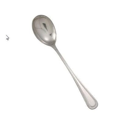 Winco Shangarila 11.5 Inch Stainless Steel Solid Serving Spoon - Perfect for Restaurants, Catering & Home Kitchen Use
