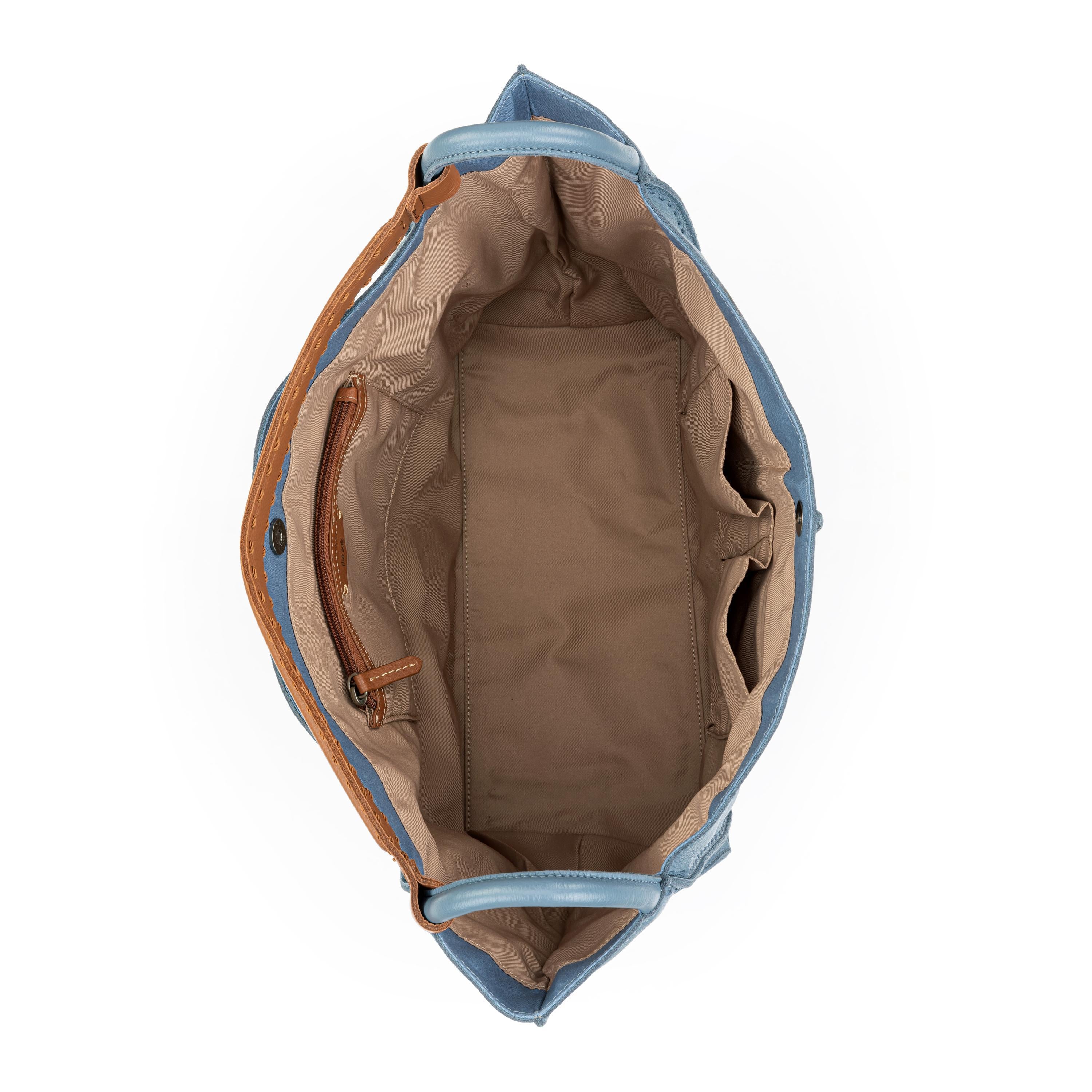 Los Feliz Large Leather Tote Bag - Premium Genuine Leather Maritime Style - Perfect for Beach, Travel, and Everyday Use