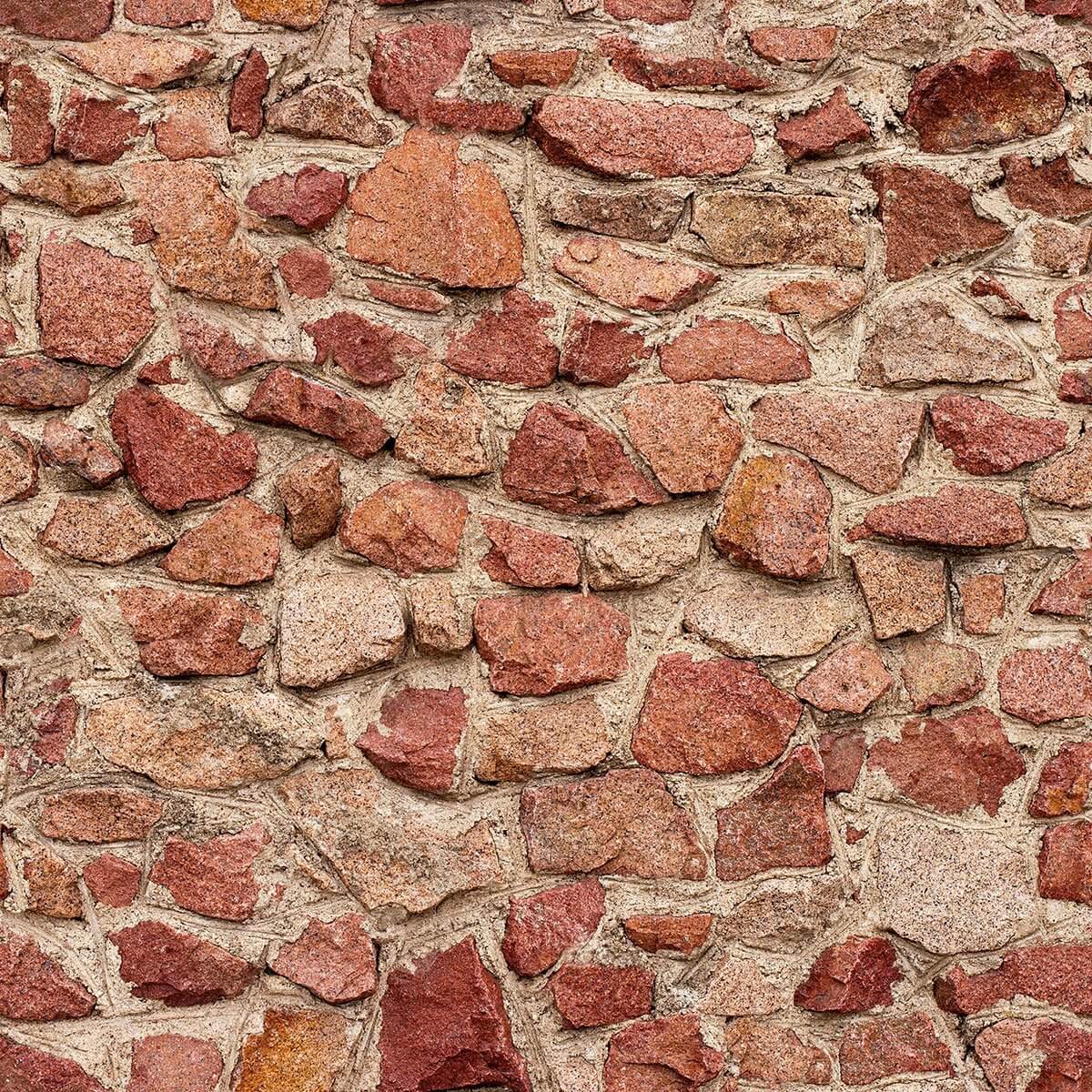 Red and Orange Brick Texture Peel and Stick Removable Wallpaper 6660 - Self-Adhesive Decorative Wall Covering for Bedroom, Living Room, Office & Home Decor