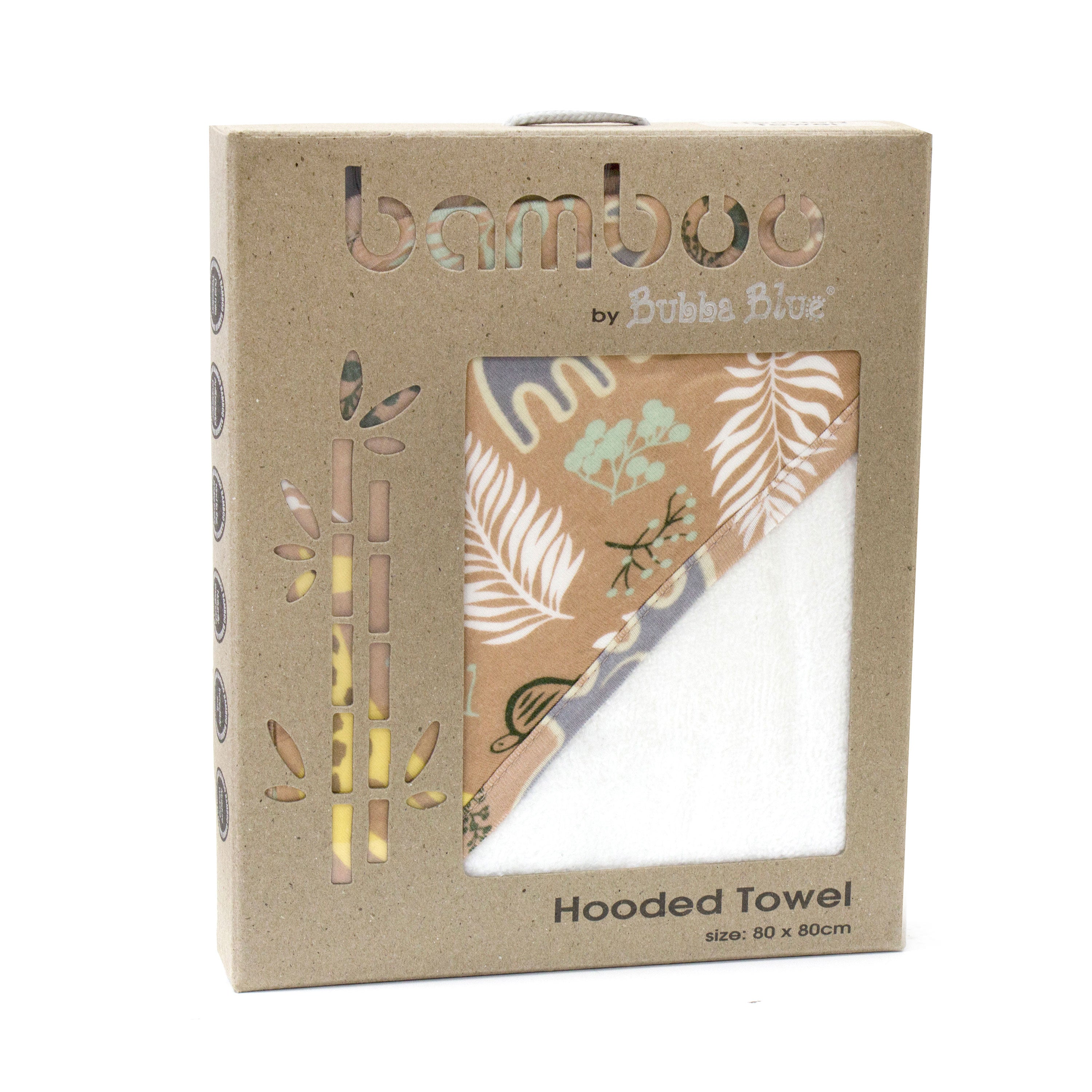 Jungle Bamboo Hooded Towel - Soft & Absorbent Baby Bath Towel with Fun Animal Design | Buy One Get One Free - Perfect for Bath Time, Swimming & Beach Outings