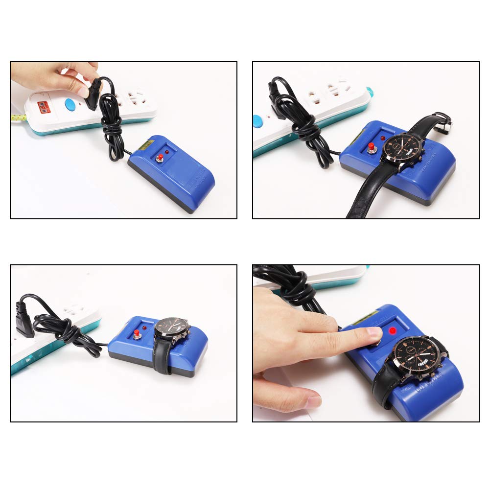 Professional Watch Demagnetizer & Magnetizer Tool Kit - Mechanical Watch Repair Degaussing Tool with Demagnetizer for Watchmakers - Perfect Watch Repair Kit Gift for Men, Women, Father - Ideal for Watch Maintenance, Jewelry Repair & DIY Watchmaking Projects