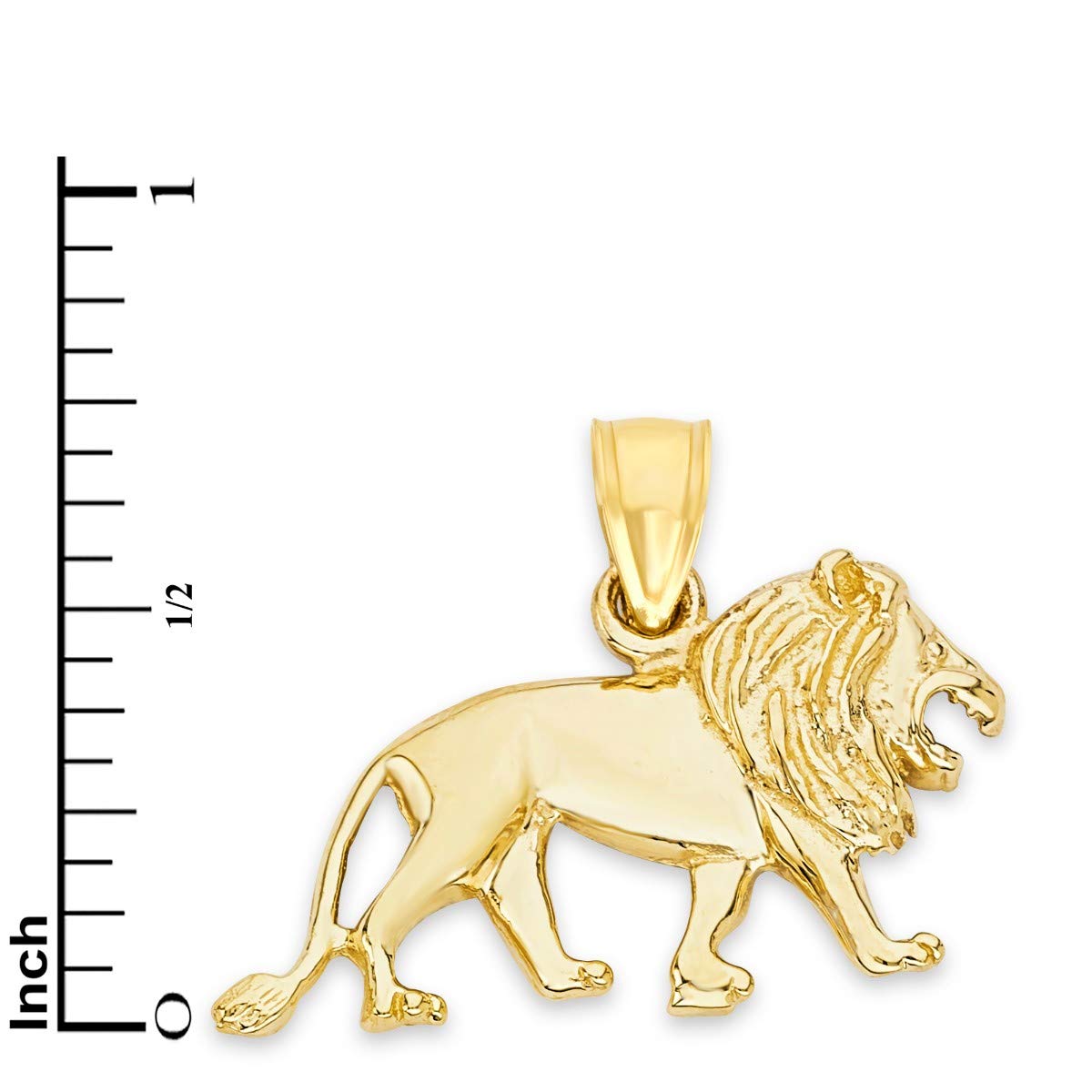 10K Real Solid Gold Lion Pendant Necklace - Zodiac Leo Jewelry for Women, Astrology Birthday Gift for Her - Perfect for Birthday, Anniversary & Special Occasions