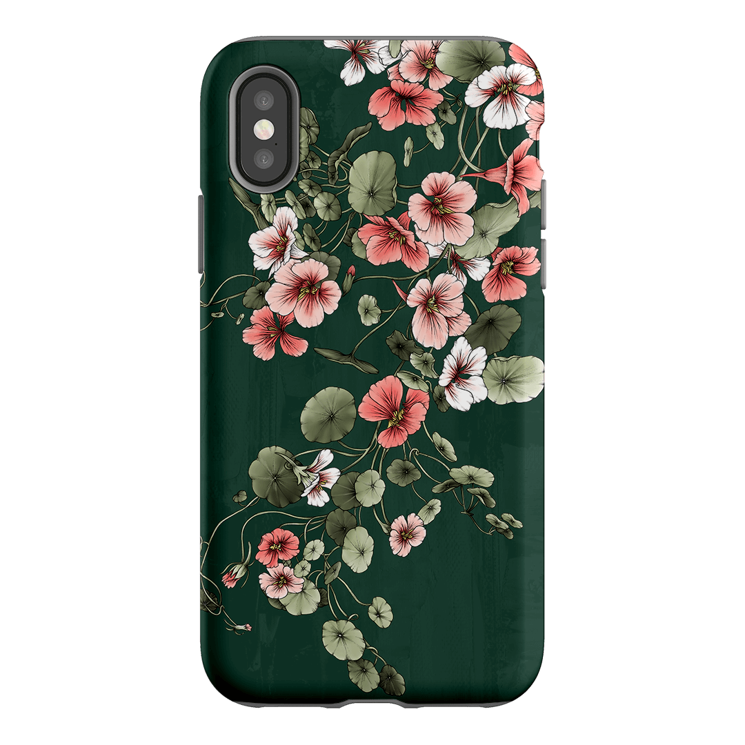 Stylish Nasturtium Flower Design Phone Case - Durable Protective Cover for iPhone & Samsung - Perfect for Everyday Use, Travel & Outdoor Activities