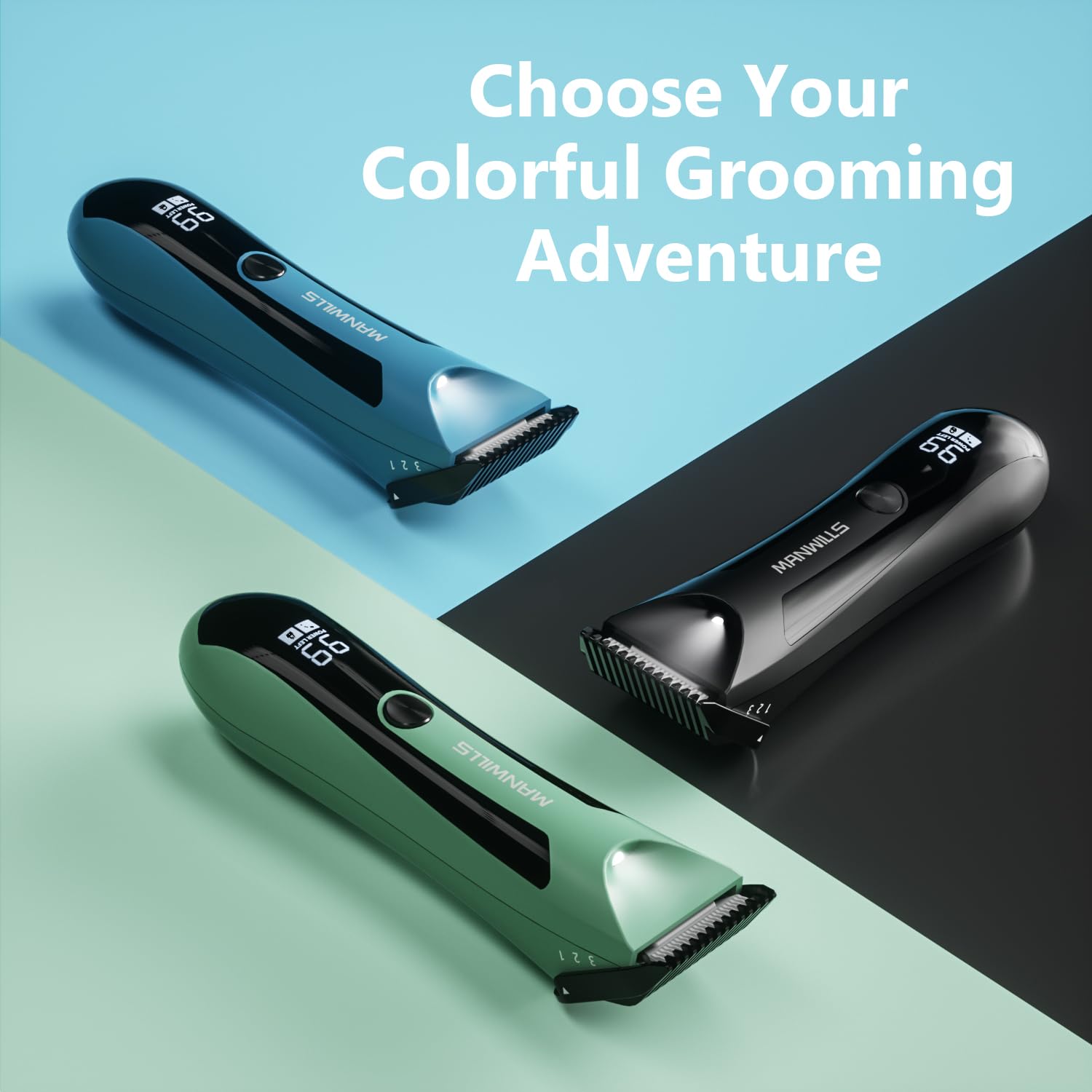 Men's Body Hair Trimmer & Groomer - Waterproof Electric Ball Trimmer/Shaver for Groin, Chest & Body - Wet/Dry Use with Charging Dock - Mens Hygiene & Grooming Kit for Travel, Gym & Home Use