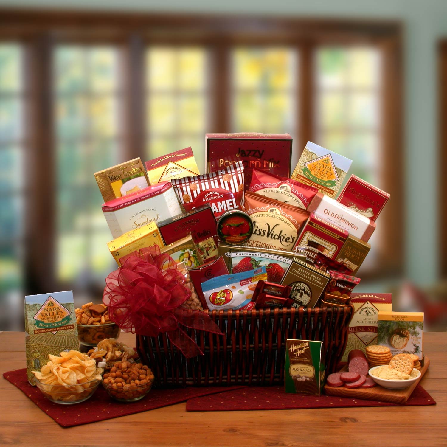 Premium Grand Ambassador Gift Basket - Luxury Gourmet Food & Wine Hamper for Corporate Gifts, Holidays & Special Occasions