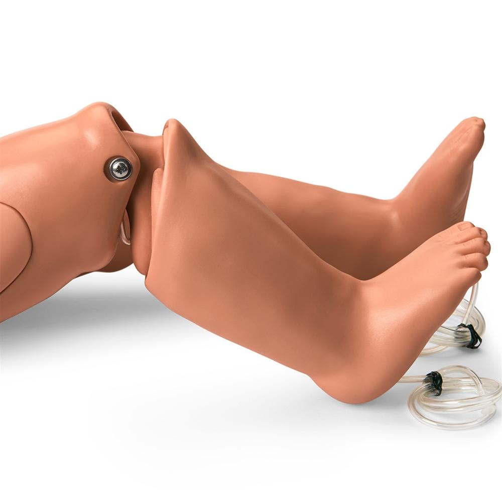 1 Year Multipurpose Patient Care & CPR Pediatric Training Manikin - Dark Skin Tone - Ideal for Medical Training, CPR Certification & Emergency Response Scenarios
