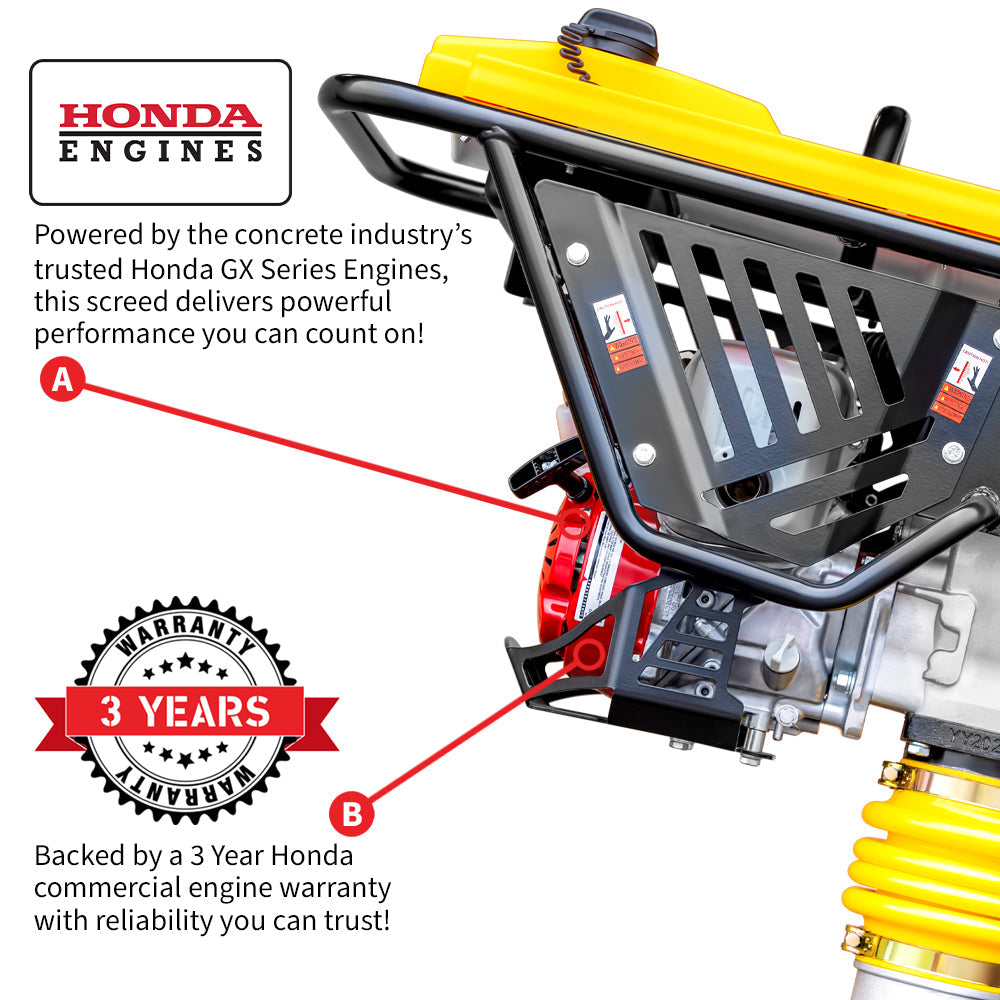 3 HP Honda GX100 Vibratory Rammer Tamper - 3350 lbs/ft Compaction Force - Perfect for Soil Compaction in Landscaping & Construction Projects