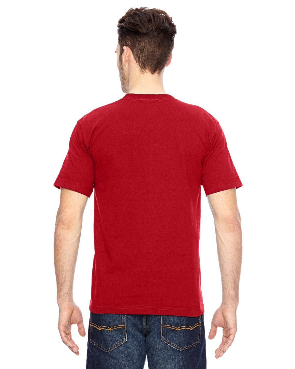 Bayside BA7100 Men's 6.1 oz 100% Cotton Pocket T-Shirt - Soft Comfort Fit Crew Neck Tee for Casual Wear, Work & Everyday Use