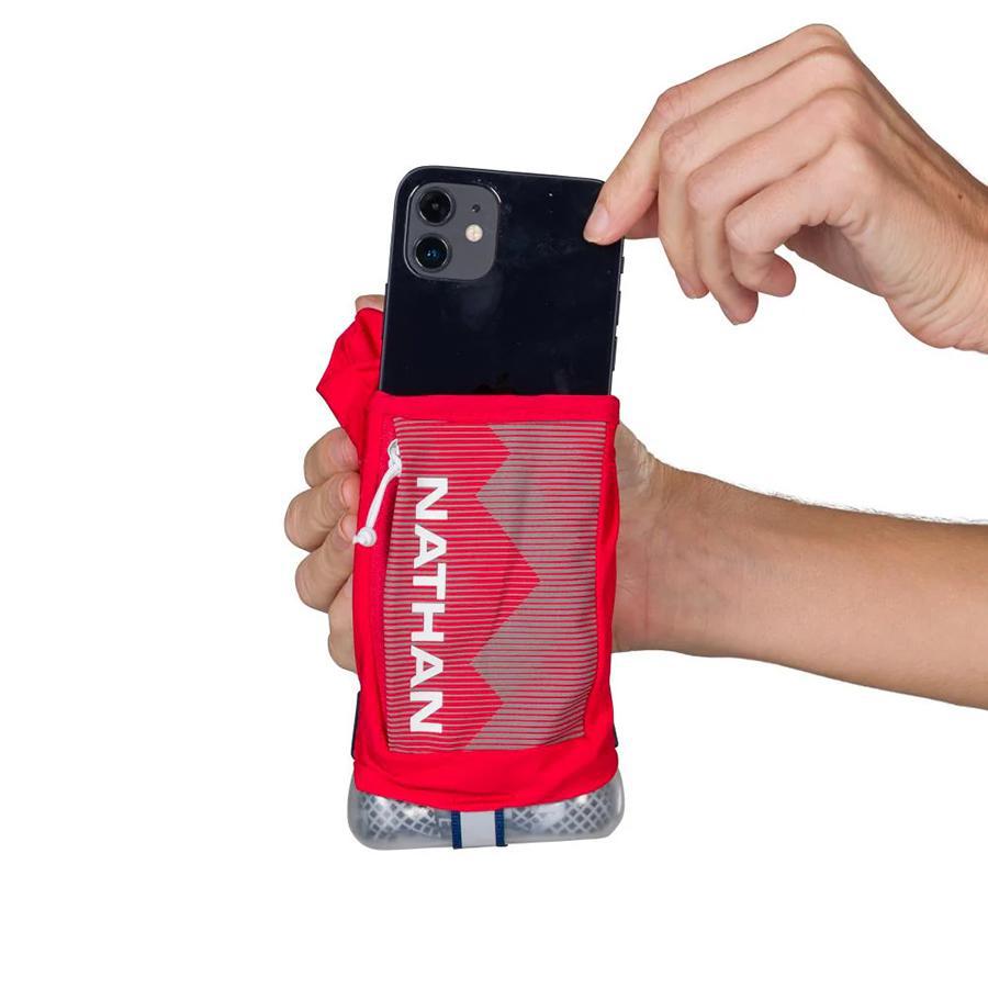 QuickSqueeze Plus 12oz Insulated Handheld Water Bottle - Leakproof & Durable for Gym, Hiking, Travel & Outdoor Activities