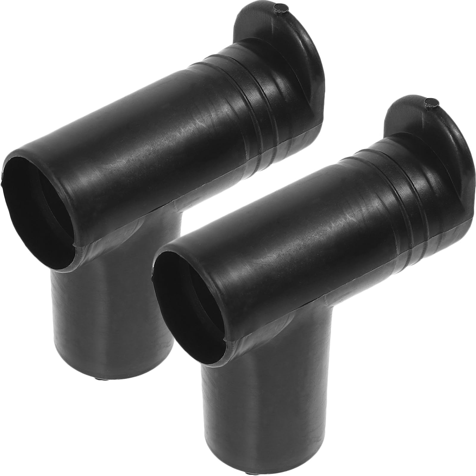 POPETPOP 2-Pack Right Angle Clothes Rack Connectors - Black Metal Closet Rod Joints for Wardrobe Organization | Perfect for Bedroom Closet, Laundry Room & Garment Storage