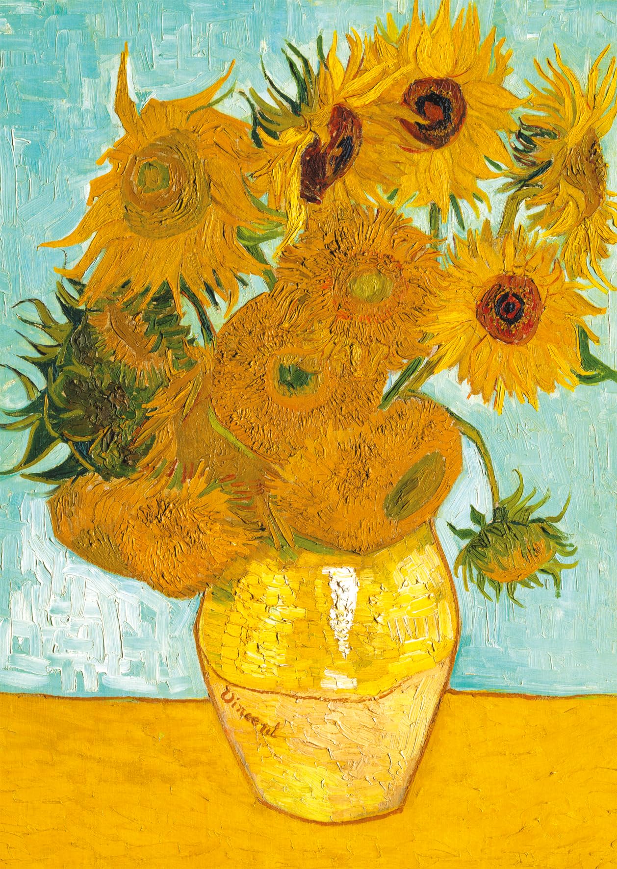 Ravensburger 1000-Piece Van Gogh Sunflowers Jigsaw Puzzle for Adults - Premium Quality Puzzle with Glue for Framing - Perfect for Home Decor, Gifts & Relaxation