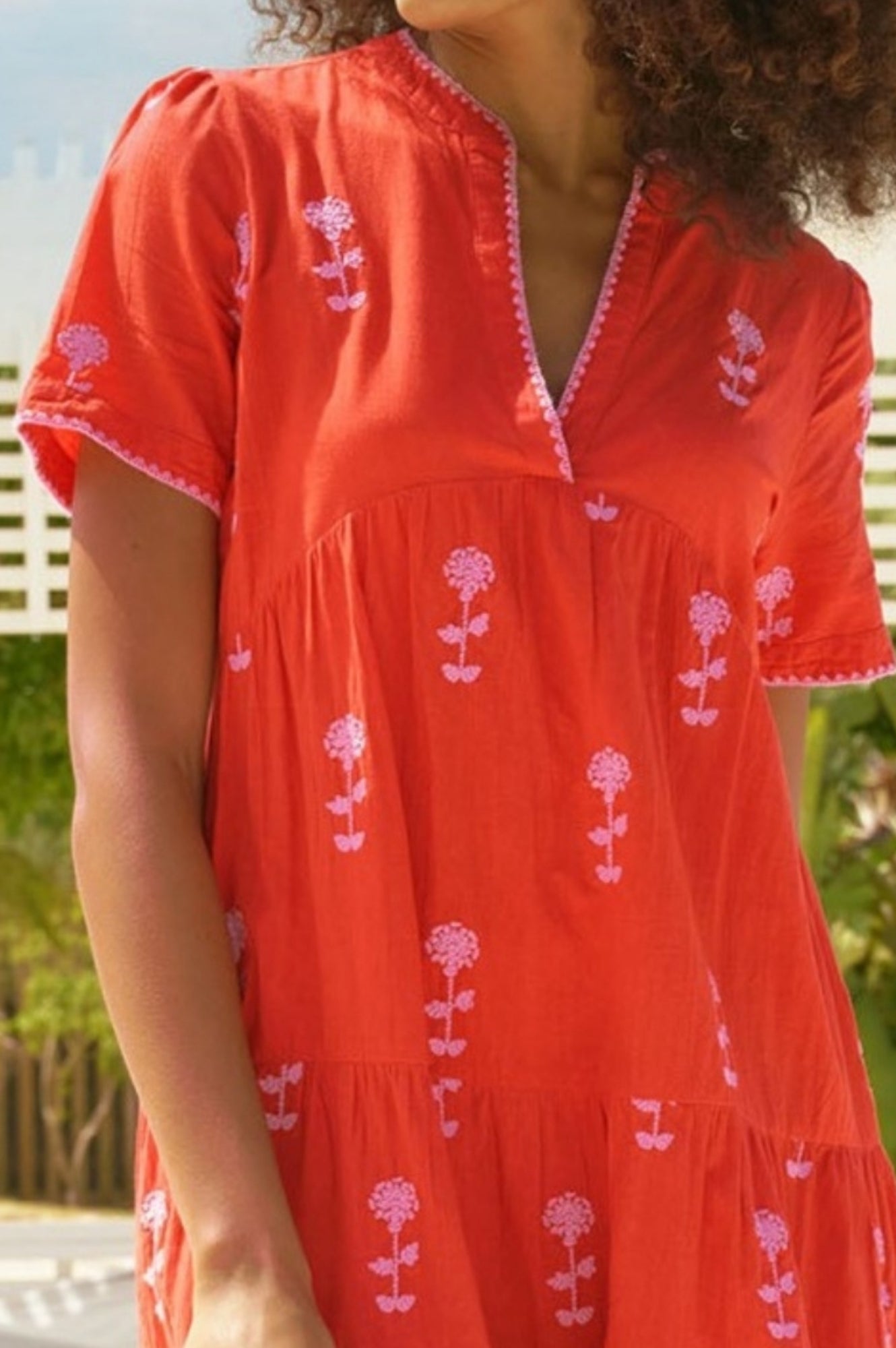 India Embroidered Dress for Women - Red & Pink Ethnic Party Wear | Perfect for Festivals, Weddings & Cultural Events