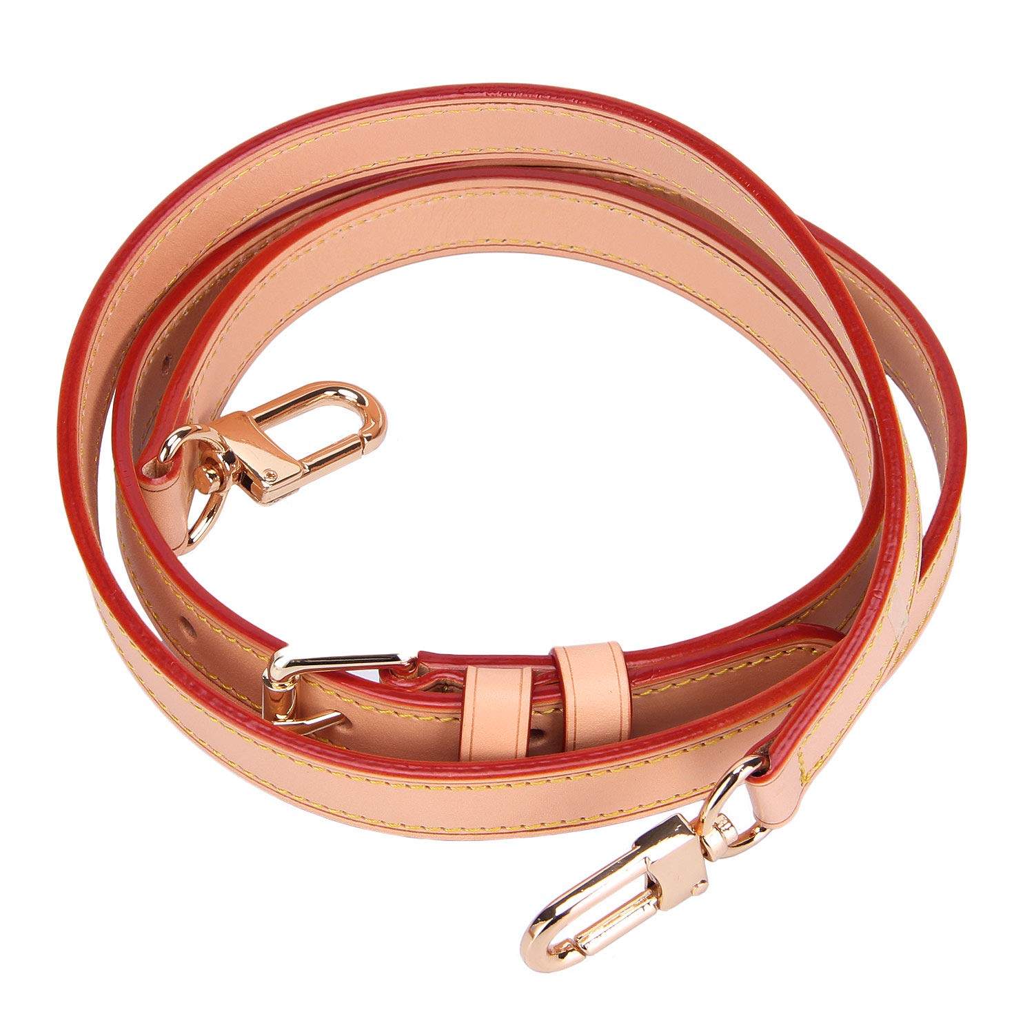 Genuine Vachetta Leather Crossbody Bag Strap - Adjustable Replacement Shoulder Strap for Purses & Handbags (49x0.47 Inches) - Perfect for Everyday Use, Travel & Fashion Accessories