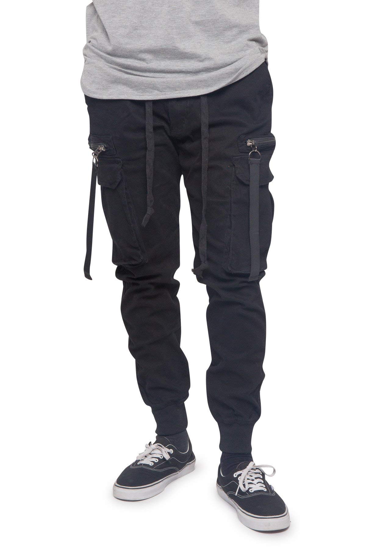 Men's Classic Casual Cargo Jogger Pants with Multiple Pockets - Comfortable & Stylish for Outdoor Activities, Workout, and Everyday Wear