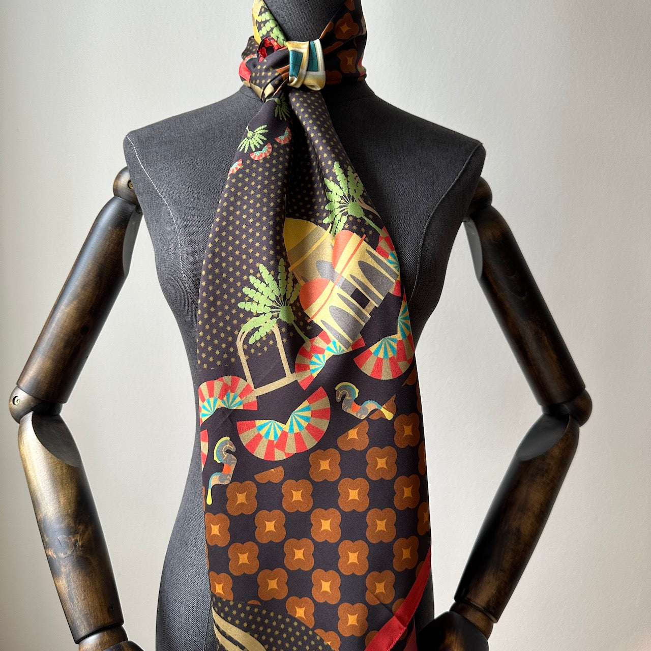 Elegant Kampong Glam Silk Scarf – Premium Handmade Batik Shawl for Women, Perfect for Festivals, Weddings & Special Occasions