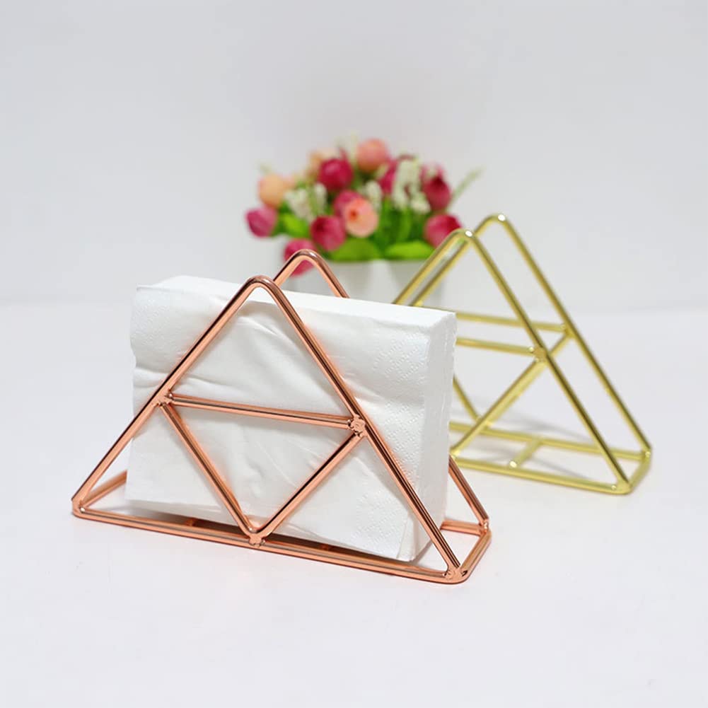 2-Pack Modern Metal Napkin Holder - Upright Paper Napkin Dispenser Stand for Kitchen & Dining Table - Perfect for Restaurants, Home Kitchen, and Party Decor Accessories