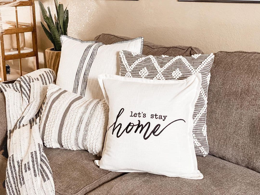 Bria Stripe Decorative Pillow Cover - Soft Cotton Cushion Case for Sofa, Bed & Home Decor - Perfect for Living Room, Bedroom & Cozy Spaces
