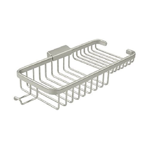 Deltana WBR1051HU15 10-Inch Rectangular Wire Basket with Hook - Heavy Duty Storage Organizer for Kitchen, Bathroom & Garage - Top Notch Distributors Home Improvement Solution