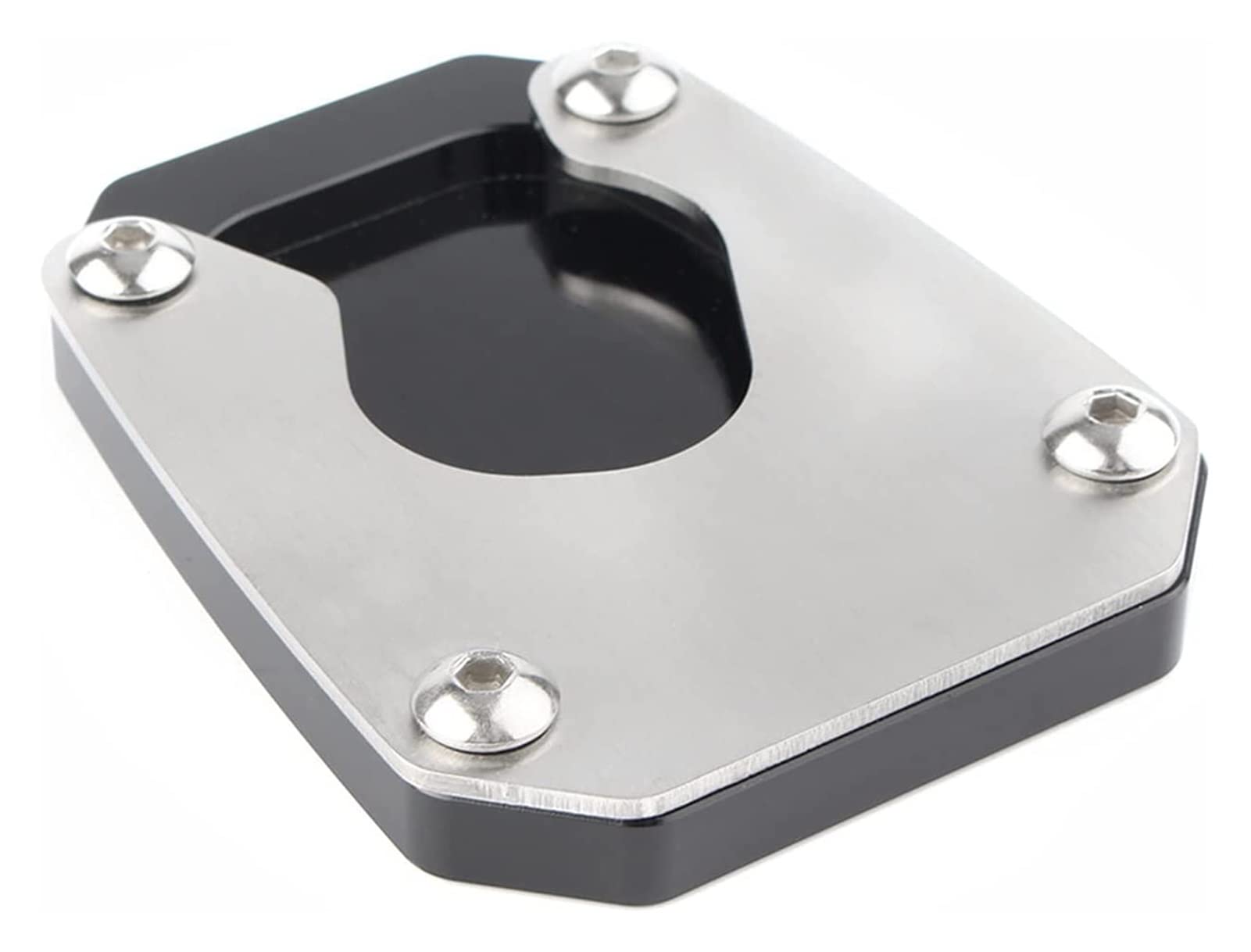 CNC Aluminum Motorcycle Kickstand Pad - Heavy Duty Side Stand Plate for Honda VFR1200X (2012-2017) | Prevents Sinking on Soft Surfaces | Ideal for Parking on Grass, Sand & Gravel