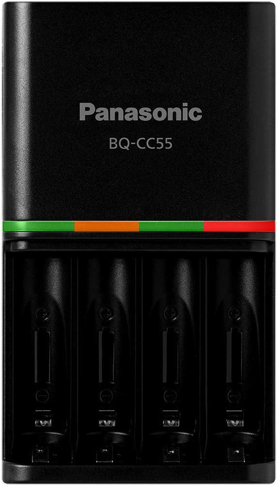 Panasonic eneloop Pro AA High Capacity Ni-MH Rechargeable Batteries (12 Pack) with Smart Charger - Perfect for Digital Cameras, Game Controllers & Wireless Devices