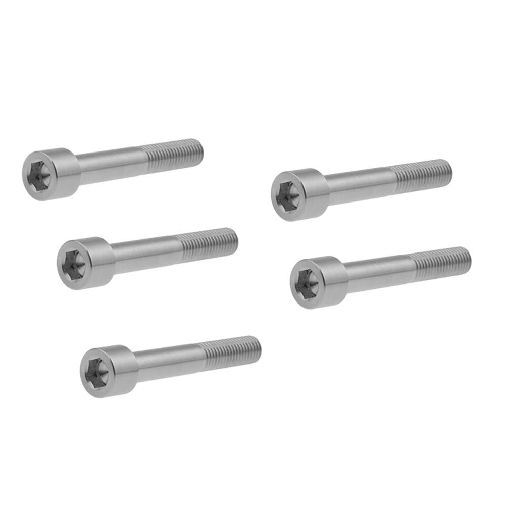 Titanium M7x40 Bolts for Bicycle Seatpost - Pack of 5 - Durable & Lightweight