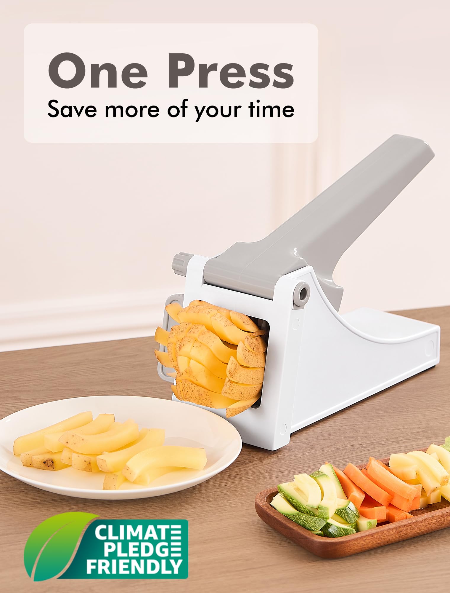 Geedel Professional French Fry Cutter - Stainless Steel Potato Slicer for Perfect Fries, Carrots, Cucumbers & More | Ideal for Home Cooking, Restaurants & Fast Food Prep