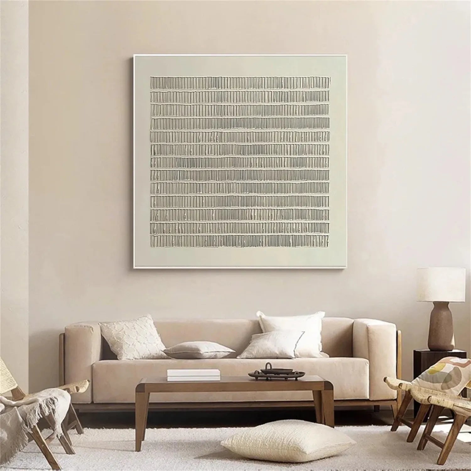 Abstract Tranquility Art Painting - Modern Wall Decor for Living Room & Bedroom - Premium Canvas Print #WS191