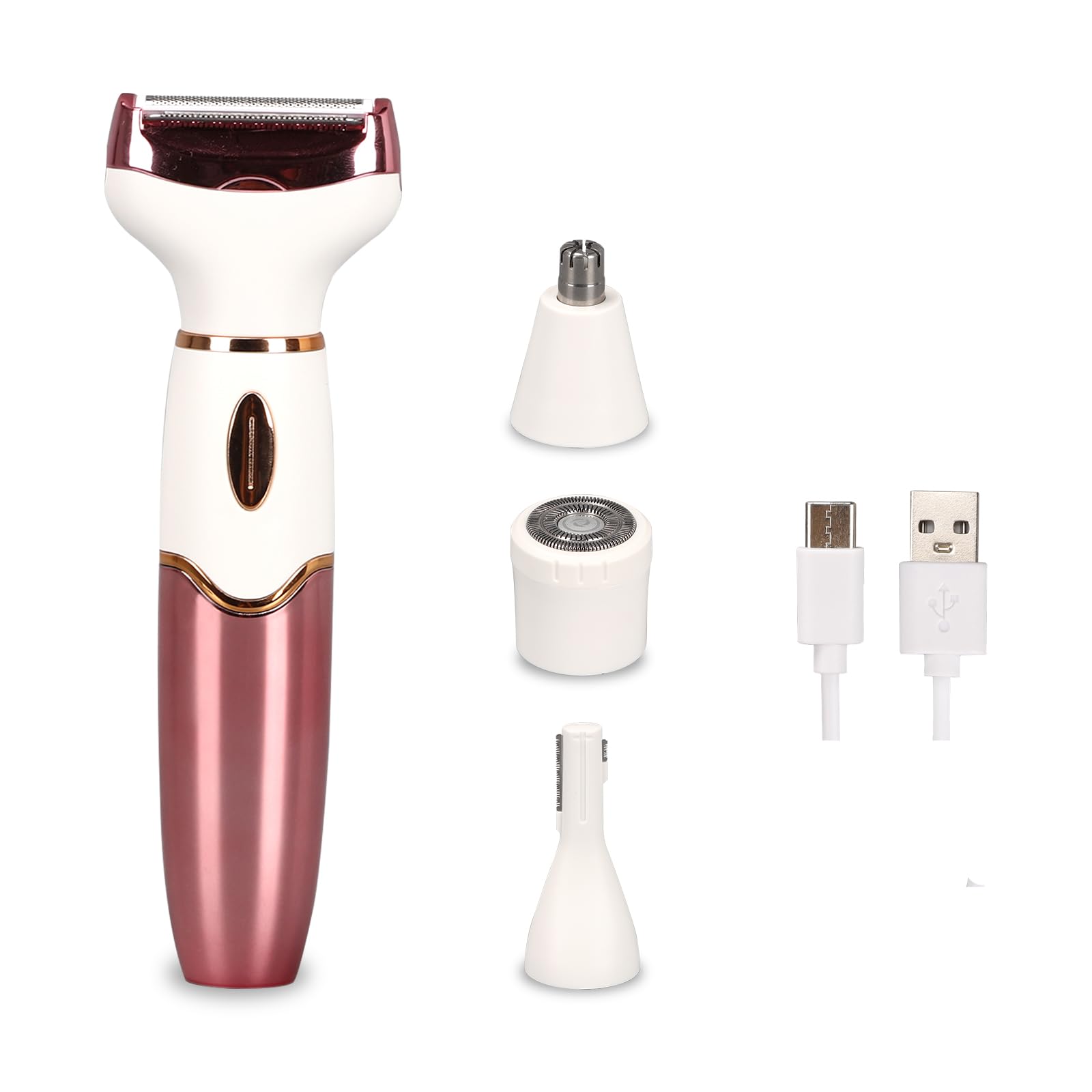 Best Electric Shaver for Women - Rechargeable Painless Hair Removal Razor with LED Display for Face, Legs, Underarms & Bikini Area - Wet/Dry Use for Shower & Travel - Smooth Skin at Home or On The Go