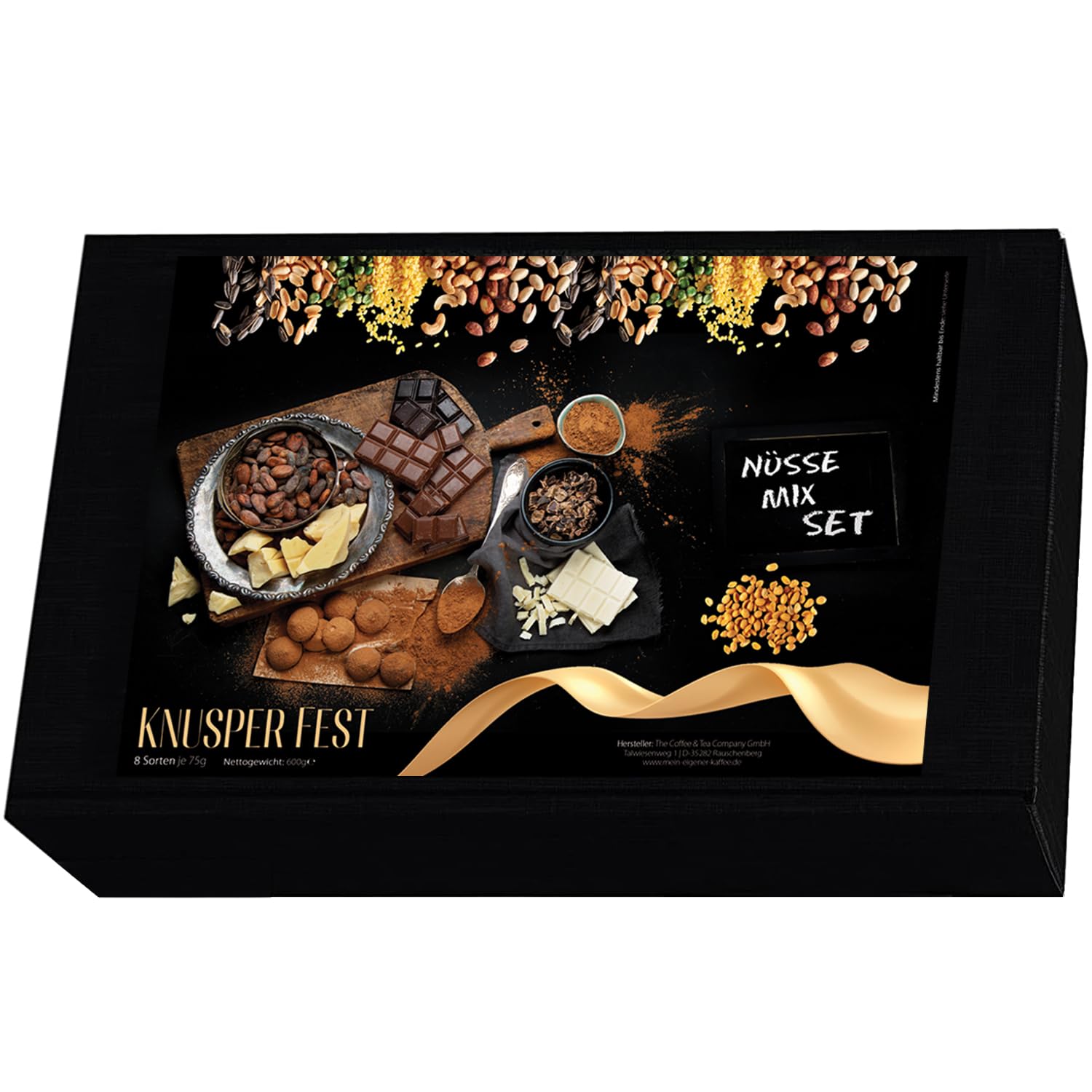 Premium C&T Nuts Gift Set - 8 Delicious Crunchy Fresh Snacks (75g Each) | Assorted Nut Mix in Ready-to-Gift Box | Perfect for Holidays, Parties & Corporate Gifting