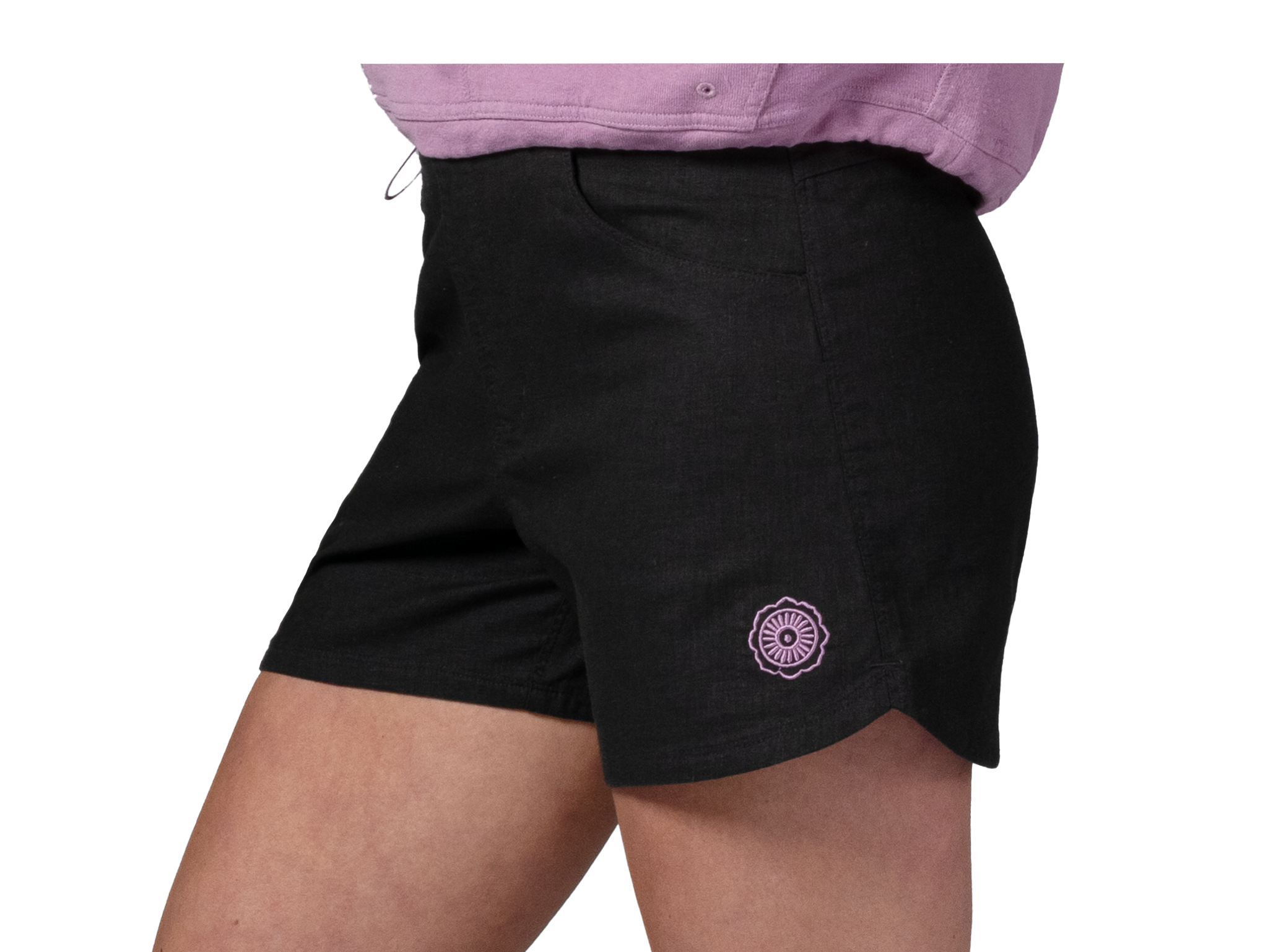 Kinisi Women's Hemp Shorts - Breathable & Comfortable Summer Casual Shorts for Yoga, Beach, and Outdoor Activities